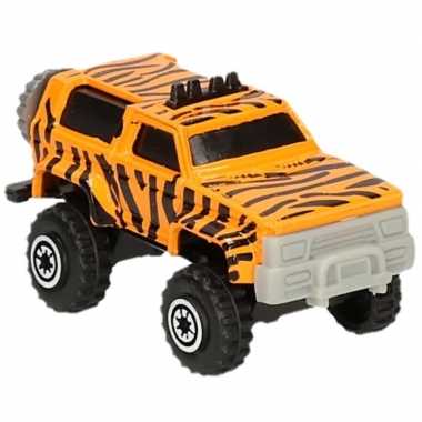 Jeepsafari speelgoed auto tijger print